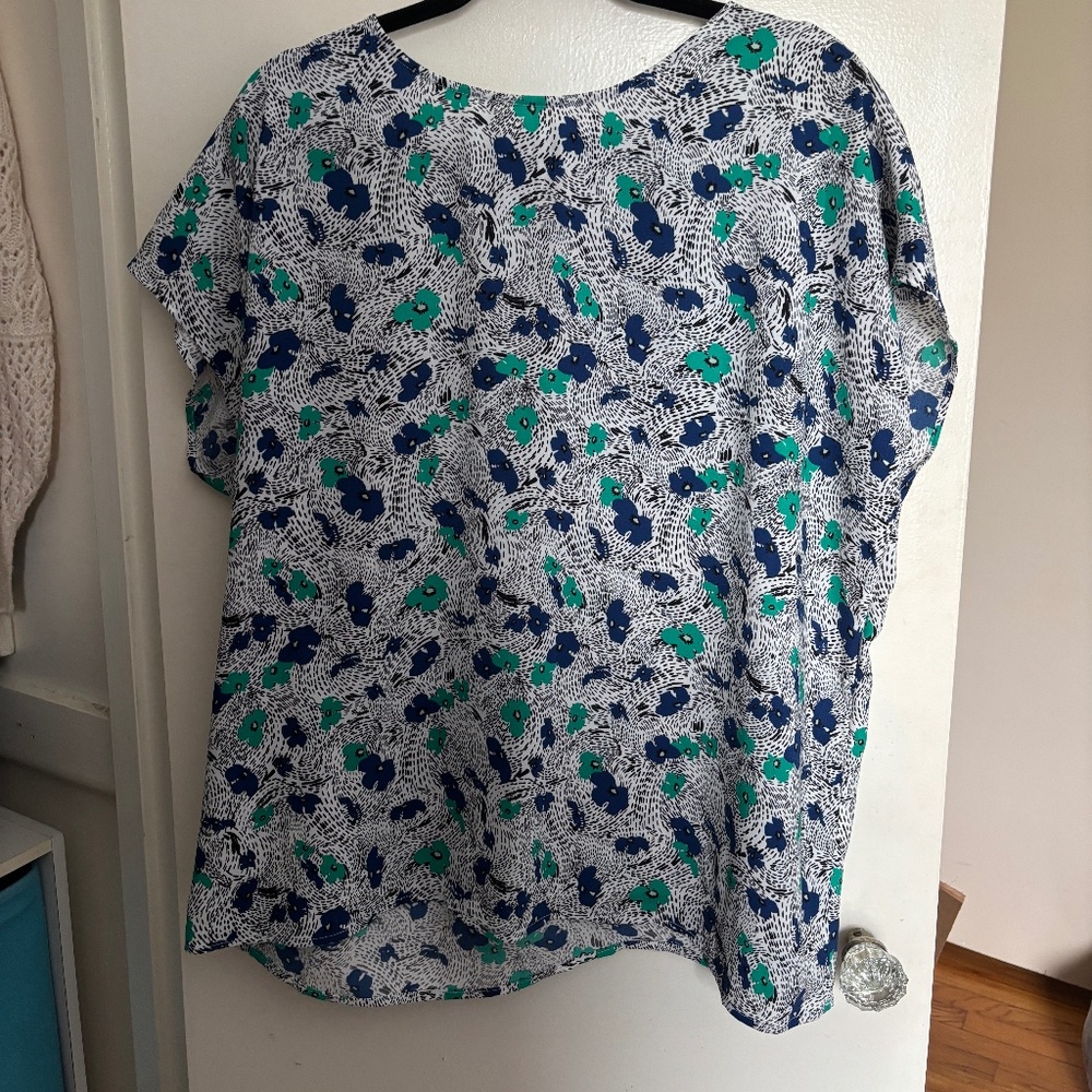 Halogen floral blouse